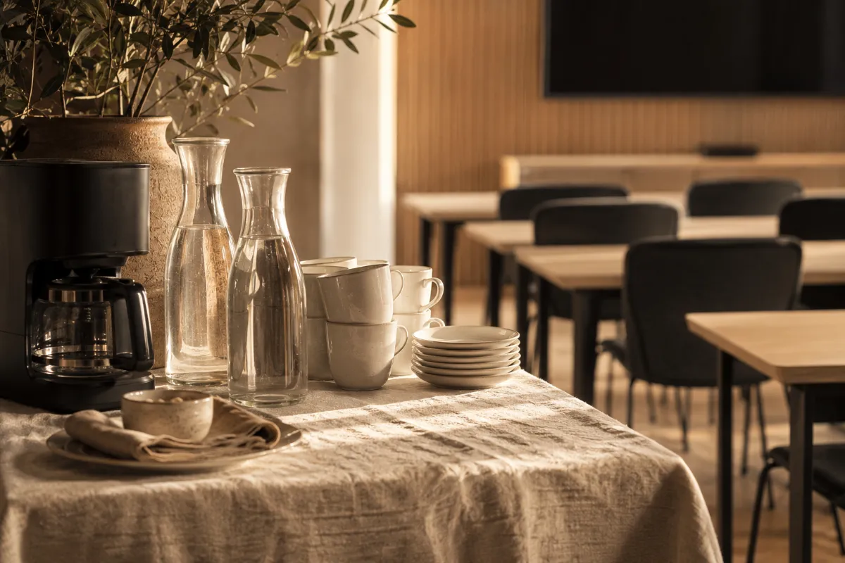 Qué preguntar antes de contratar un aula con catering incluido